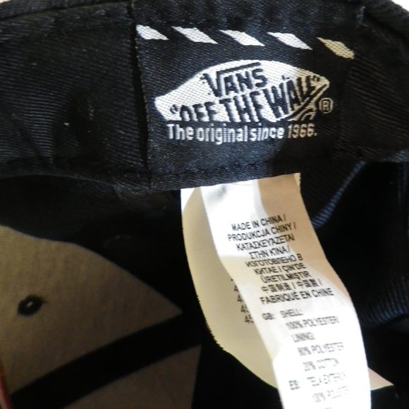 Vans Off The Wall Youth Snapback - Black & Red - Picture 9 of 9